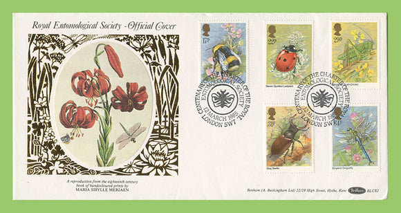 G.B. 1985 Insects set on Benham First Day Cover, London SW7