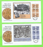 G.B. 1984 Christian Heritage booklet panes on four Royal Mail First Day Covers, Windsor