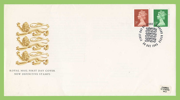 G.B. 1985 7p and 12p definitives on Royal Mail First Day Cover, Windsor