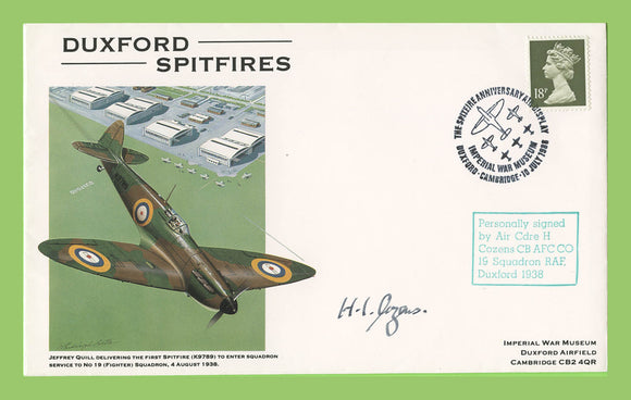 G.B. 1988 Imperial War Museum, Duxford Spitfires signed commemorative cover