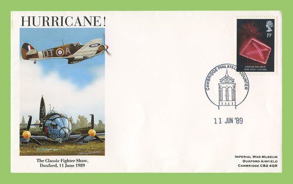 G.B. 1989 Imperial War Museum, Duxford, Hurricane commemorative cover