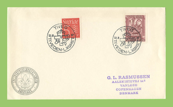 Sweden 1967 Scouts, Tived, Tiveden Lagret special cancel commemorative cover