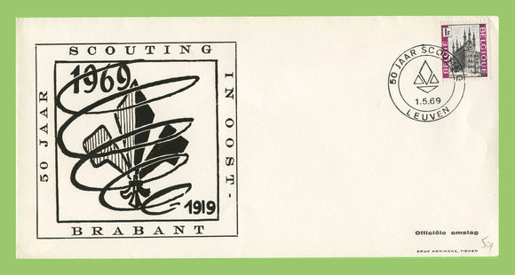 Belgium 1969 50 years Leuven Scouts cover with special cancel