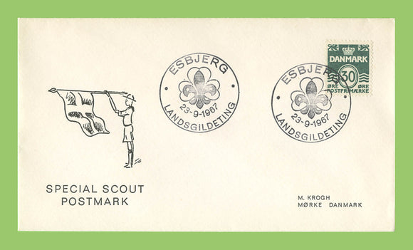 Denmark 1967 Esberg Scouts special cancel Cover