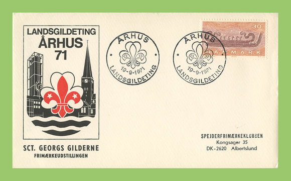 Denmark 1971 Arhus, St Georgs Scouts special cancel Cover