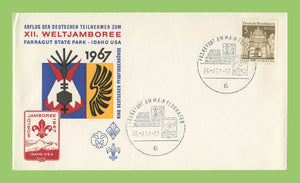 Germany 1967(26.7) World Scout Jamboree, Idaho USA, 5pf  reg. cover