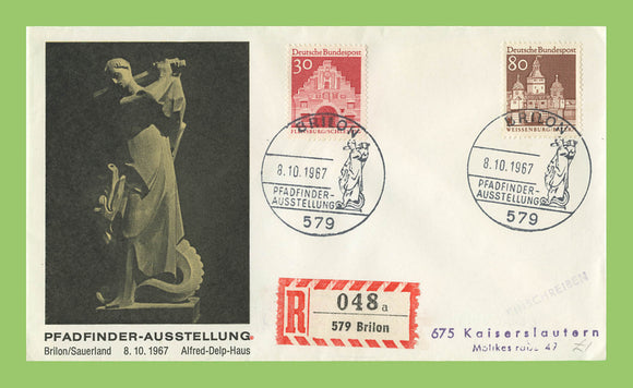 Germany 1967(8.10) Scouts Exhibition Brilon, special cancel cover