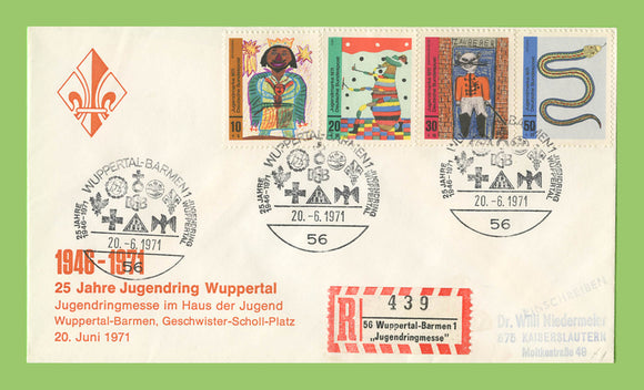 Germany 1971 Youth Exhibition (Childrens Designs Stamps) special cancel cover