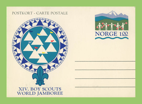 Norway 1975 Nordjamb 75' Scouts Postal stationery card unused