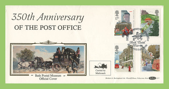 G.B. 1985 Post Office Anniversary set on Benham First Day Cover, Bath