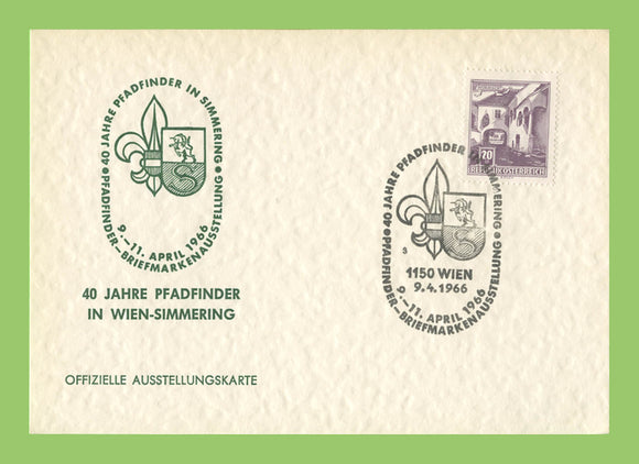 Austria 1966 40th Year of Wien-Simmering official Exhibition card