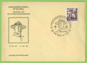 Austria 1971 Lord Baden Powell, scouts special cancel Cover, Vienna