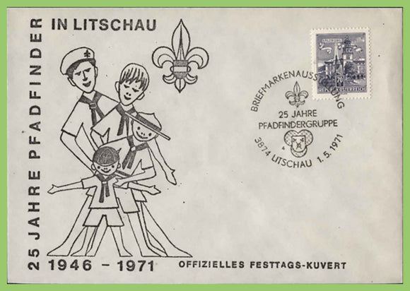 Austria 1971 25th Anniversary of Litschau Scouts, special cancel Cover