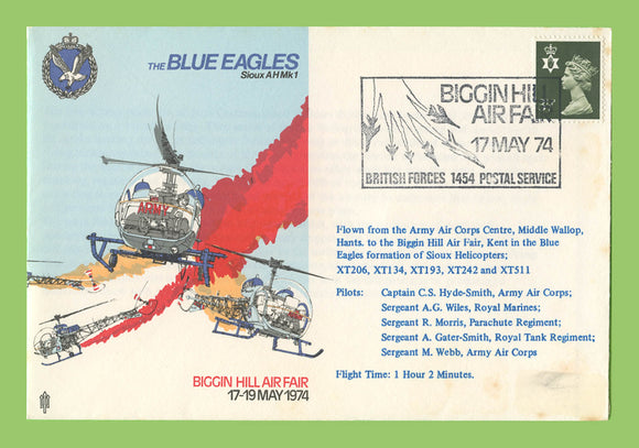 G.B. 1974 RAF Biggin Hill Air Fair, Blue Eagles cover