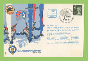 G.B. 1974 RAFA Air Display - RAF Woodford, The Falcons flown cover