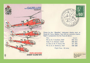 France 1975 Paris Air Show, The Gazelles , RAF flown cover