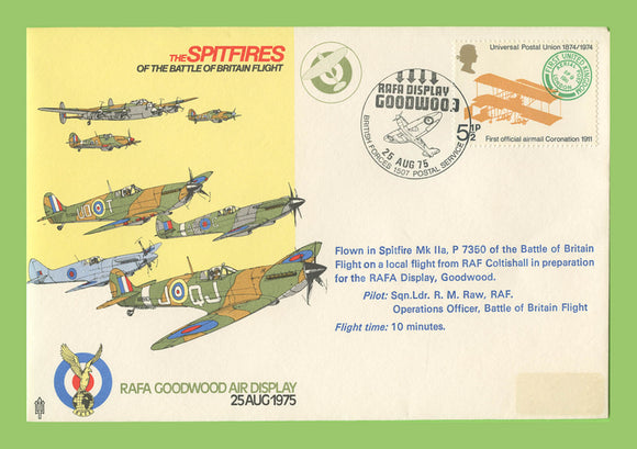 G.B. 1975 The Spitfires of Battle of Britain, Goodwood Air Displays, RAF flown cover