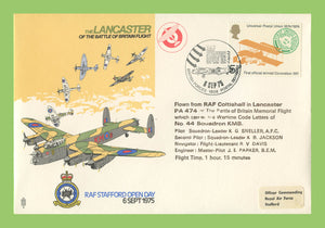 G.B. 1975 The Lancaster of Battle of Britain, Goodwood Air Displays, RAF flown cover