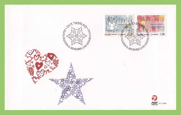 Greenland 2006 Christmas set on First Day Cover