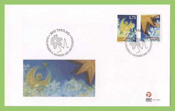 Greenland 2007 Christmas set on First Day Cover