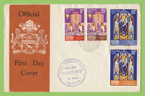 Guyana 1973 Christmas stamp on First Day Cover