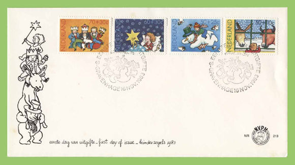 Netherlands 1988 Christmas set on First Day Cover