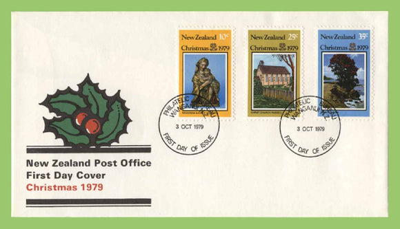New Zealand - 1979 Christmas set on First Day Cover, Wanganui