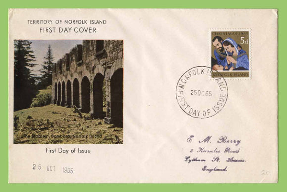 Norfolk Island 1965 Christmas issue First Day Cover