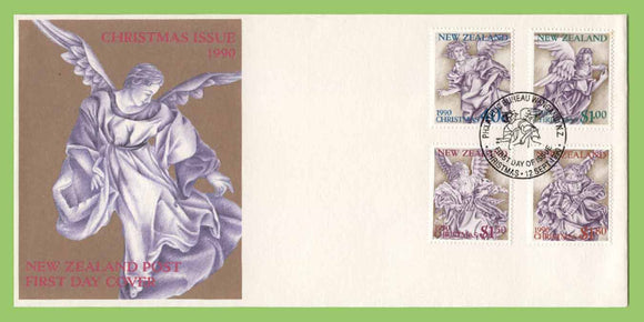New Zealand - 1990 Christmas set on First Day Cover, Bureau