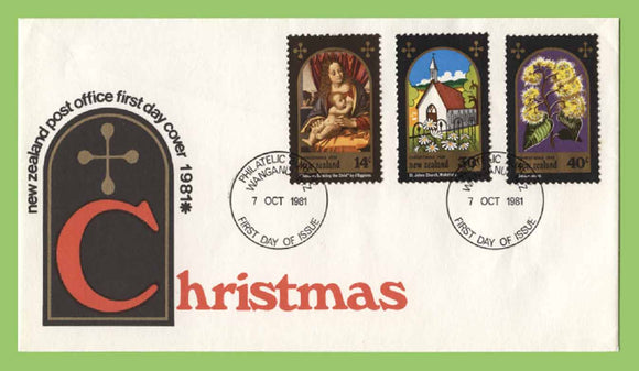 New Zealand - 1981 Christmas set on First Day Cover, Wanganui