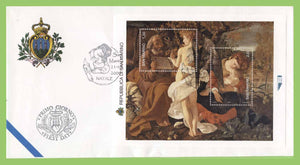 San Marino 2009 Christmas miniature sheet First Day Cover