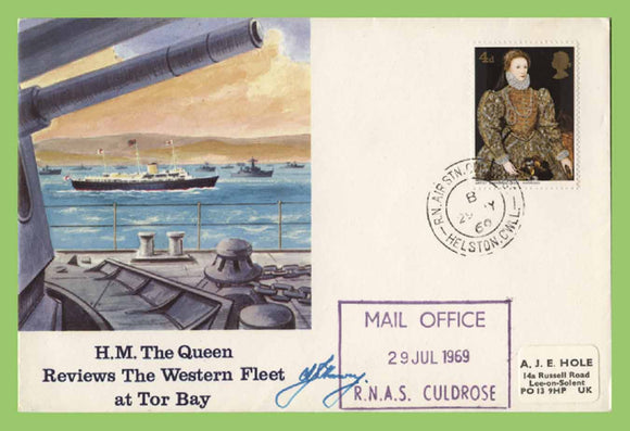 G.B. 1969 H M Review of the Western Fleet signed cover