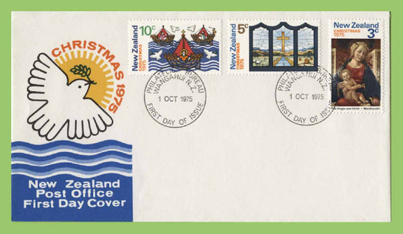New Zealand - 1975 Christmas set on First Day Cover