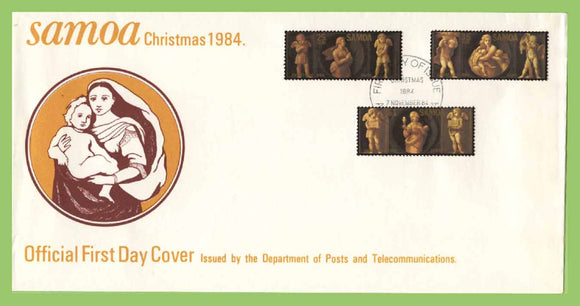 Samoa 1984 Christmas set on First Day Cover