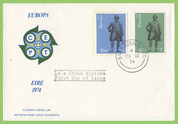Ireland 1974 Europa set u/a (logo) First Day Cover