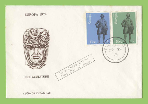 Ireland 1974 Europa set u/a (Irish Sculpture) First Day Cover