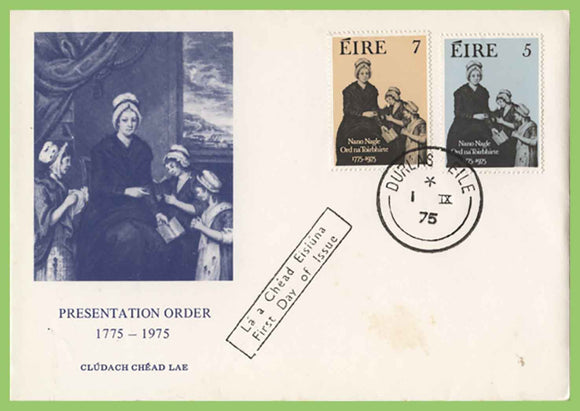 Ireland 1975 Bicentenary of Presentation Order of Nuns set First Day Cover