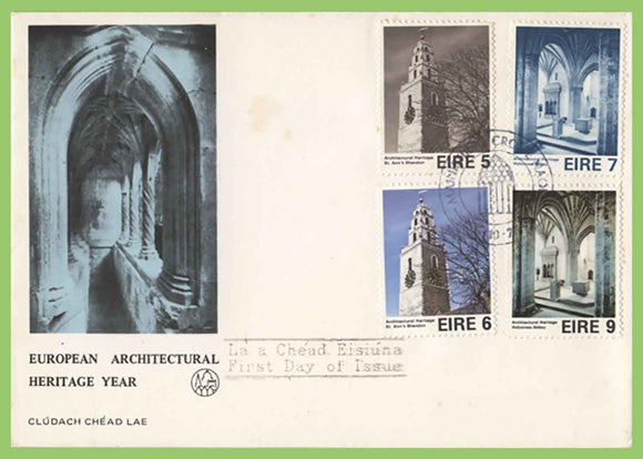Ireland 1975 European Architectural Heritage Year set u/a First Day Cover