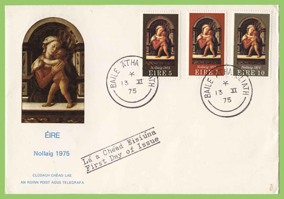 Ireland 1975 Christmas set u/a First Day Cover