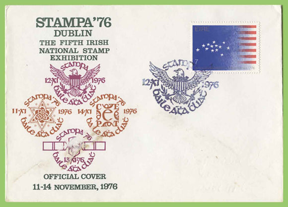 Ireland 1976  Stampa 76  National Exhibition cancel souvenir cover