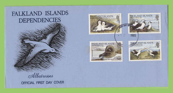 Falkland Island Dependency 1985 Albatrosses set on First Day Cover