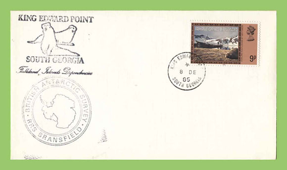 Falkland Island Dependencies 2005 9p on cover with King Edward Point and