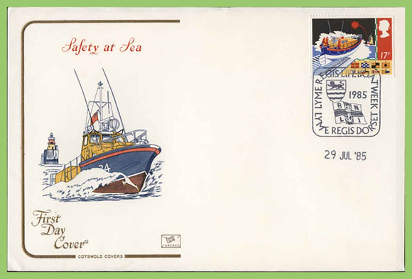 G.B. 1985 Lyme Regis Lifeboat Week special cancel commemortaive cover