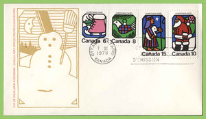 Canada 1973 Christmas set on CPO First Day Cover