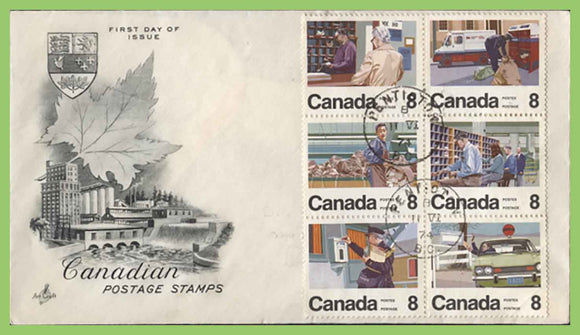 Canada 1974 letter Carrier set on Art Craft First Day Cover