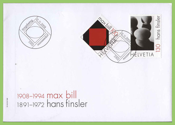 Switzerland 2008 Art set on First Day Cover