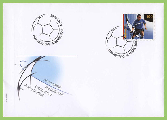 Switzerland 2008 Euro 2008 European Footbal Championships on First Day Cover