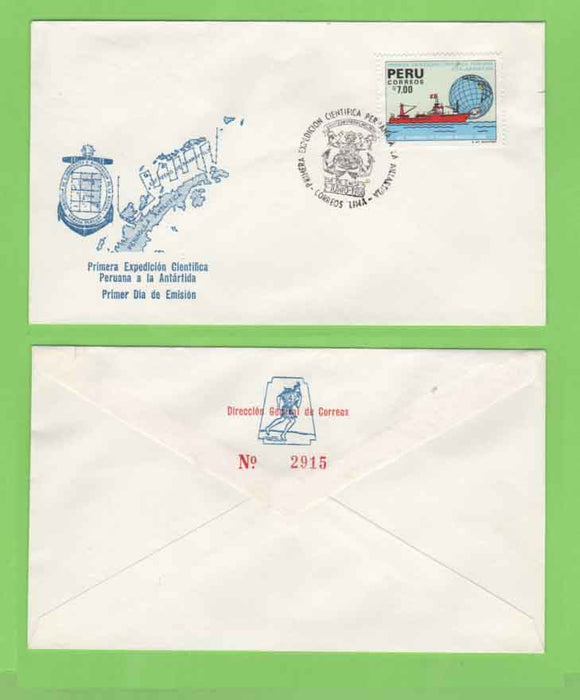 Peru 1968 Antarctic Expedition First Day Cover