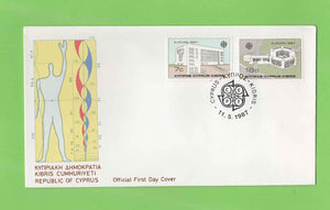 Cyprus 1987 Europa, Architecture set on First Day Cover