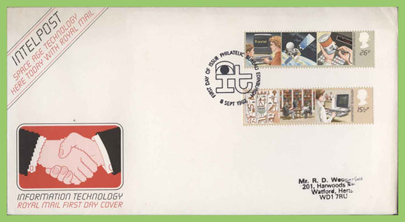 G.B. 1981 Information Technology set on Post Office First Day Cover, Edinburgh